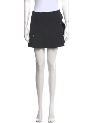 Pre-owned Eytys Pleated Accents Mini Skirt In Black