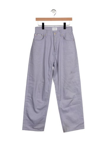 Pre-owned Eytys Mid-rise Straight Leg Jeans In Purple