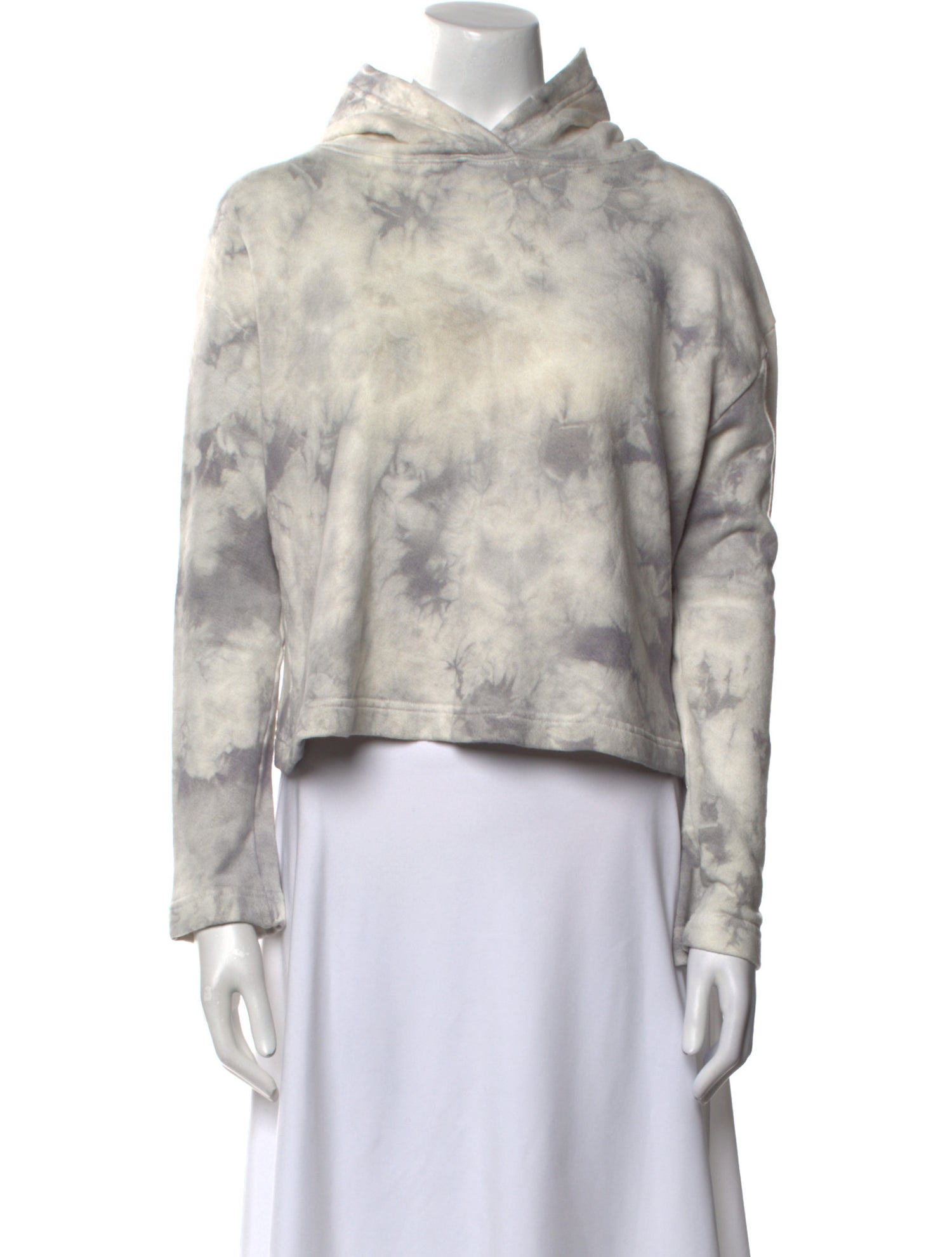 Enza Costa Tie-Dye Print Mock Neck Sweatshirt w/ Tags