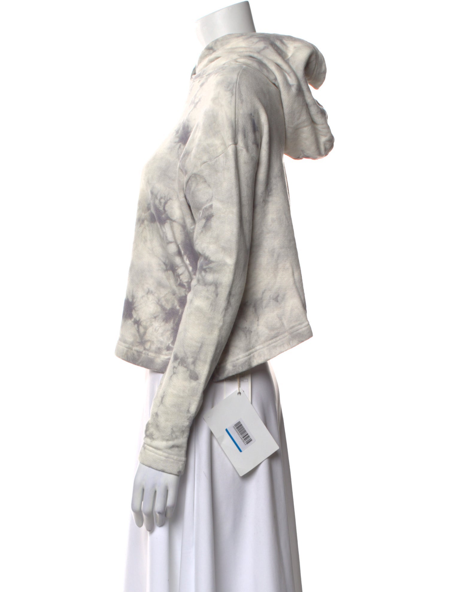 Enza Costa Tie-Dye Print Mock Neck Sweatshirt w/ Tags