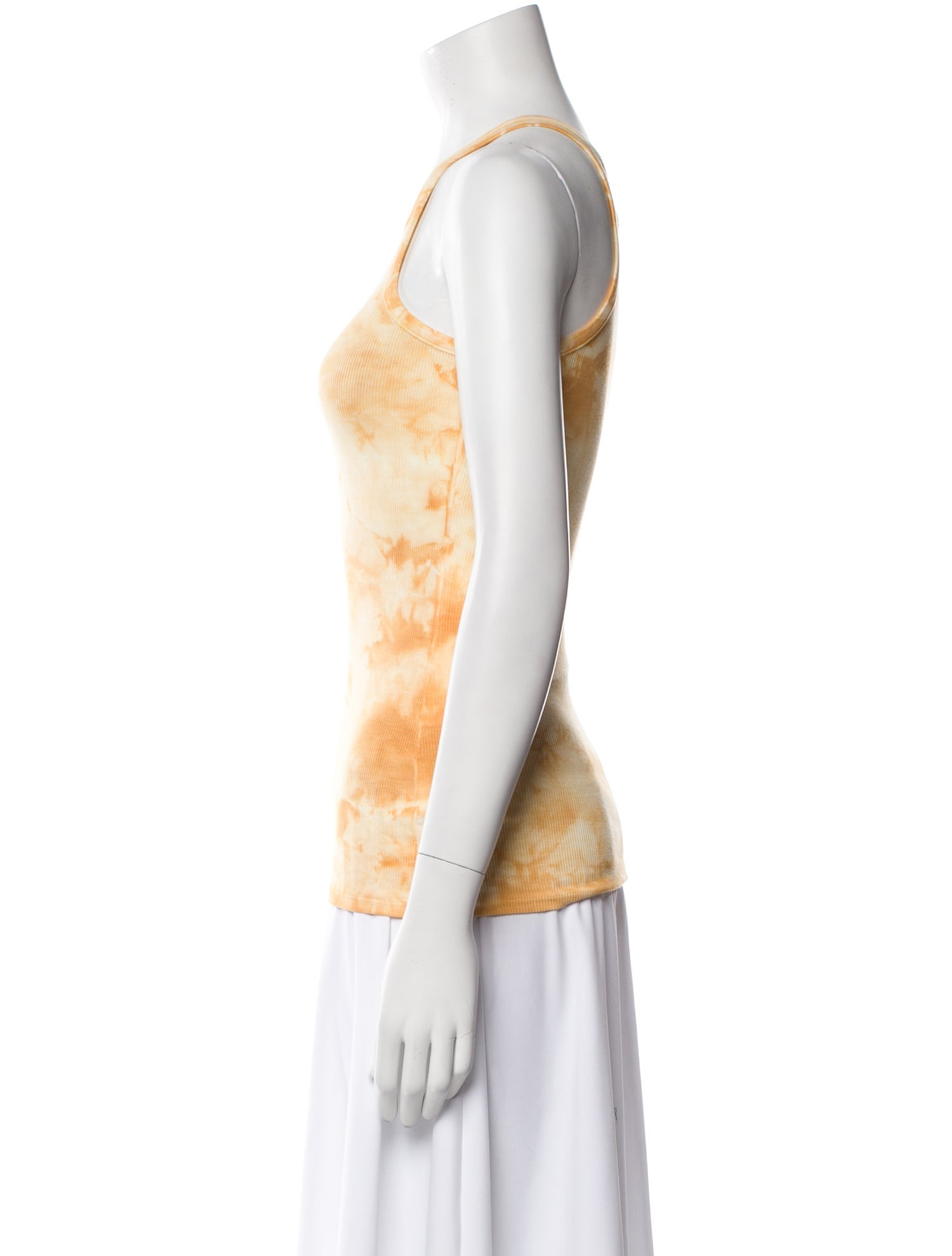 Enza Costa Tie-Dye Print Scoop Neck Top