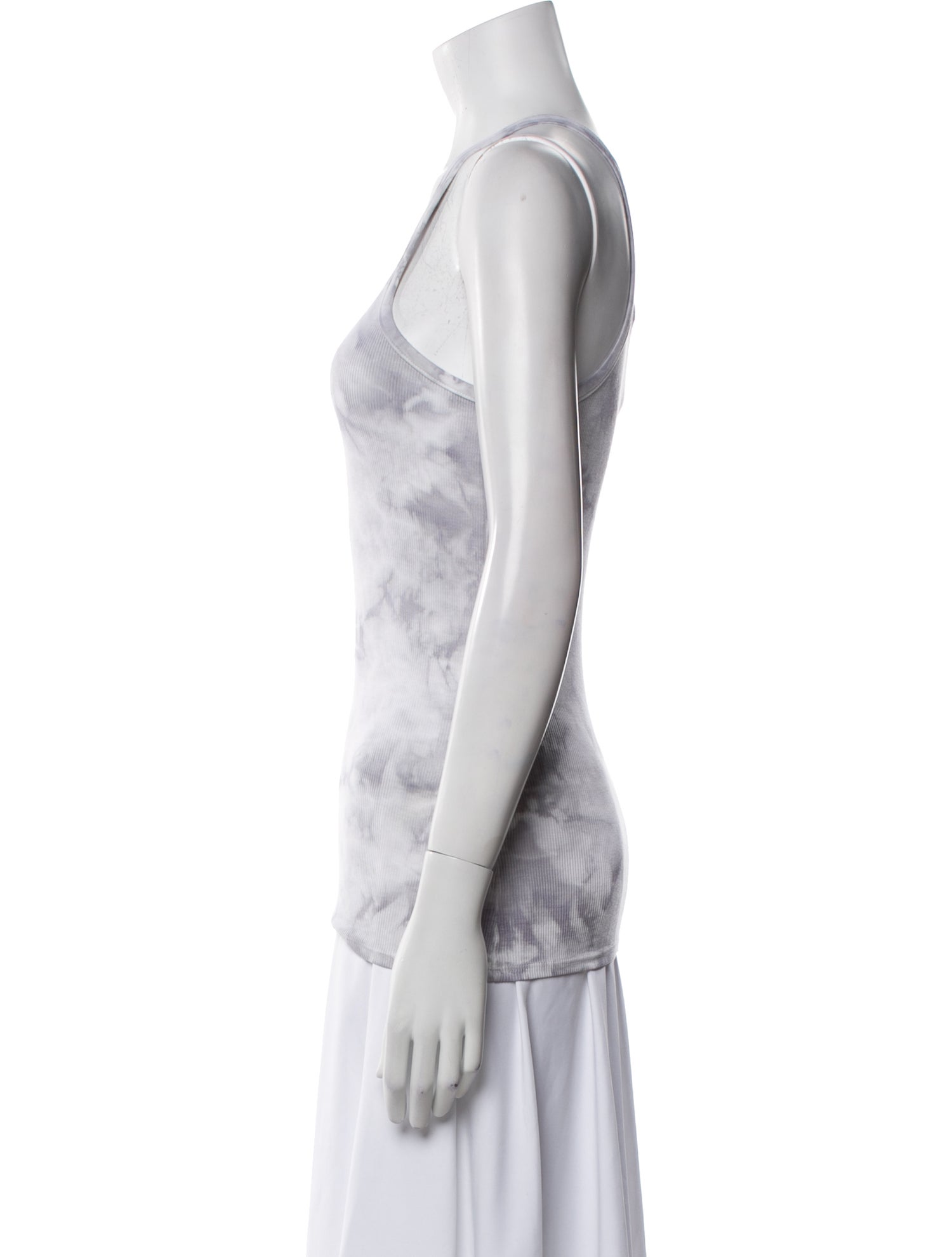 Enza Costa Tie-Dye Print Crew Neck Top