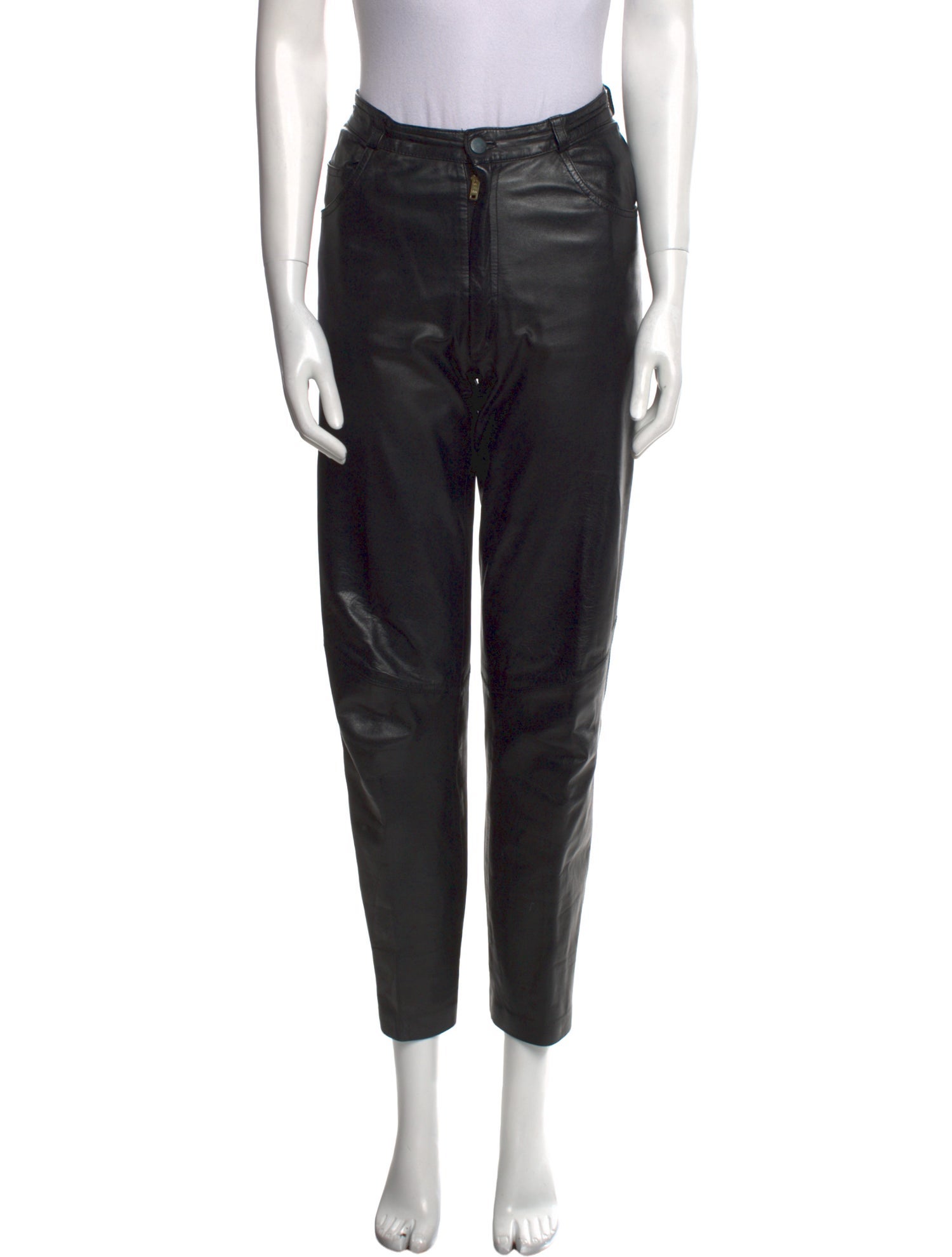 Erez Leather Straight Leg Pants