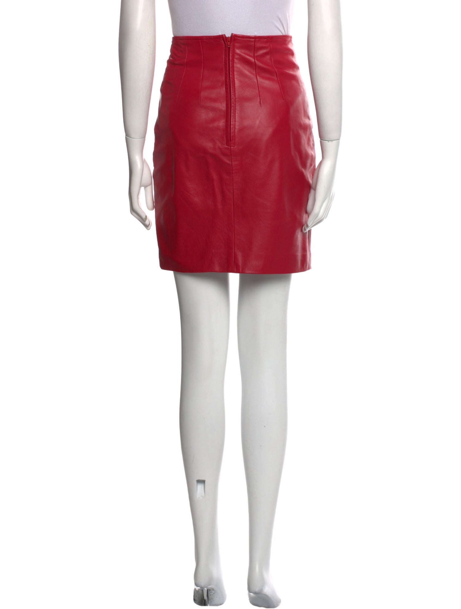 Erez Leather Mini Skirt