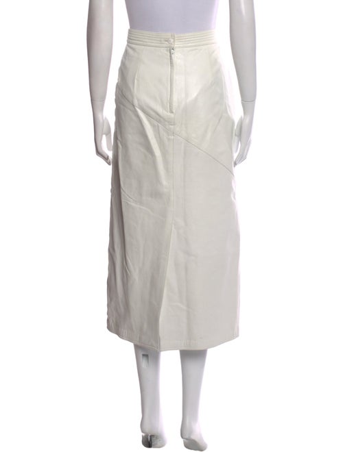Erez Leather Midi Length Skirt