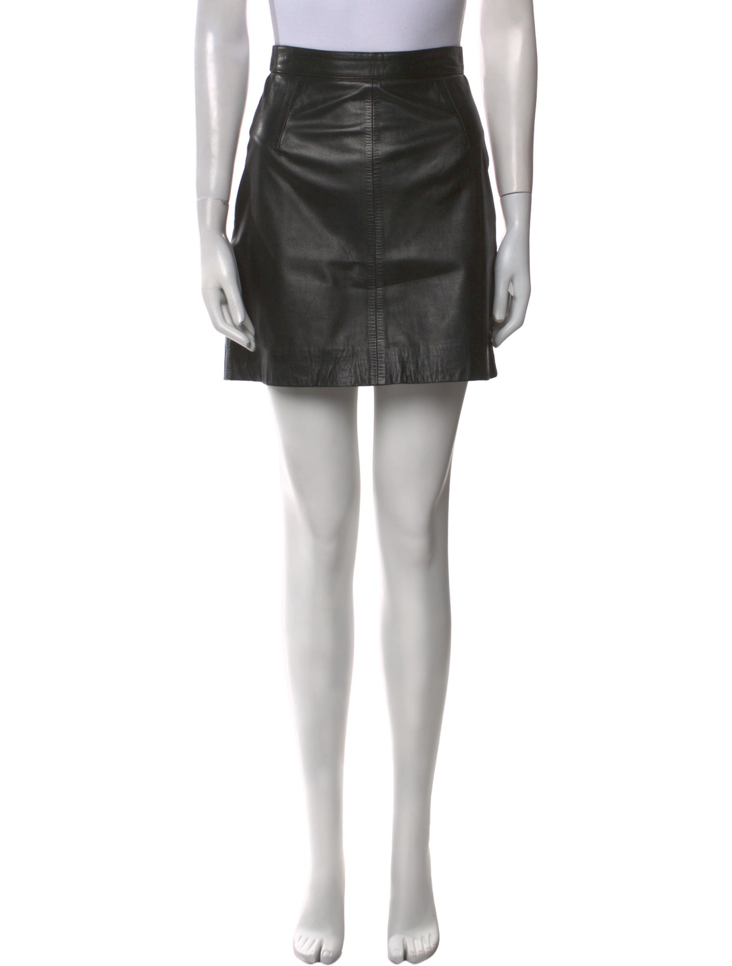 Erez Leather Mini Skirt