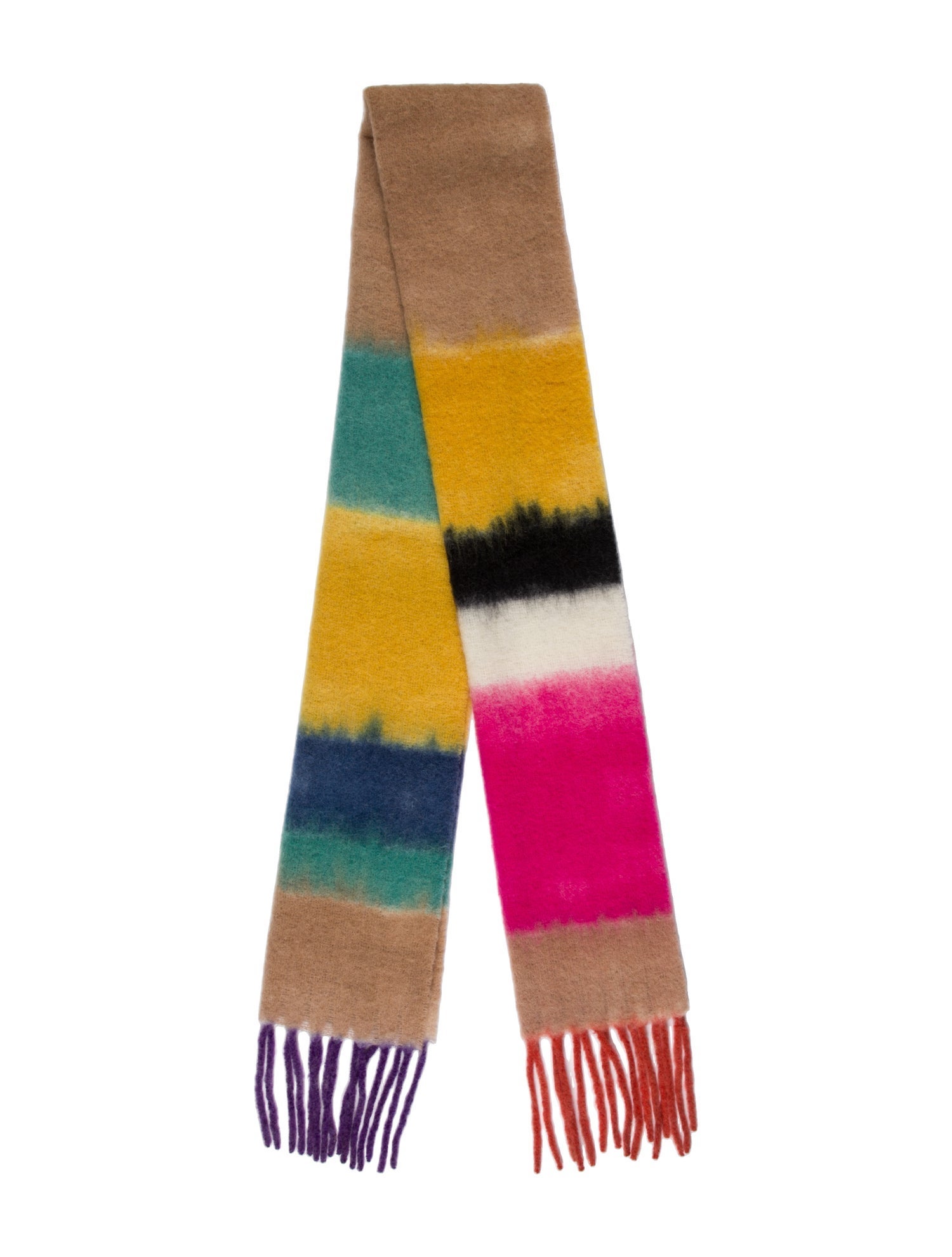 Faliero Sarti Alpaca Striped Scarf