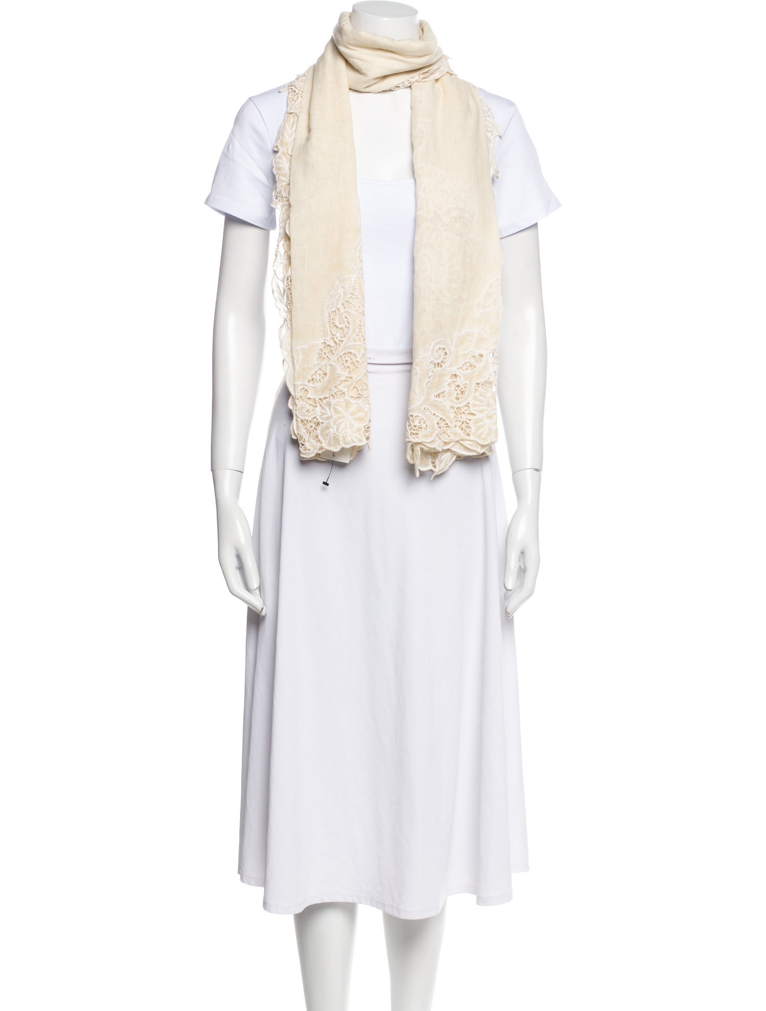 Faliero Sarti Lace Pattern Scarf