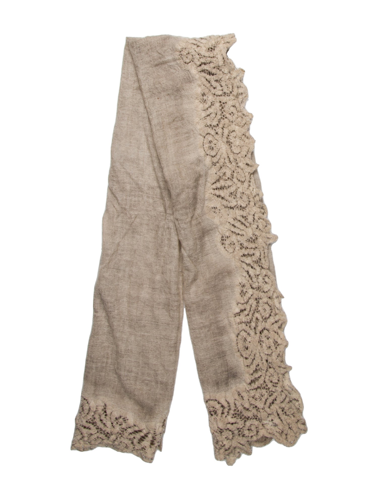 Faliero Sarti Wool Paisley Print Scarf
