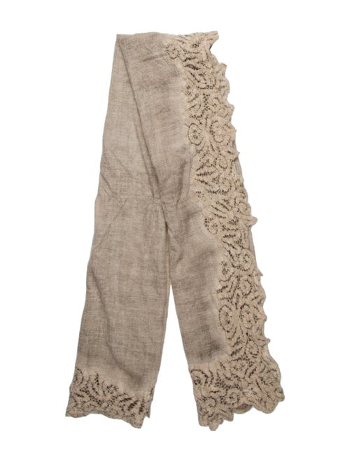 Faliero Sarti Wool Paisley Print Scarf