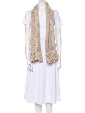 Faliero Sarti Wool Paisley Print Scarf