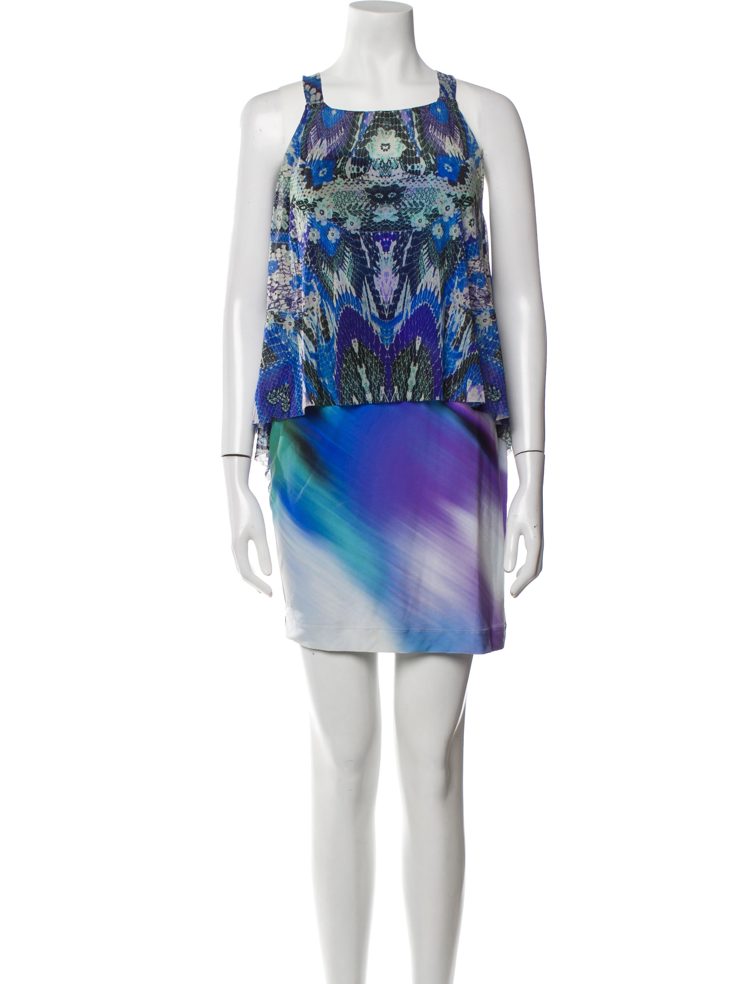 Fuzzi Printed Mini Dress