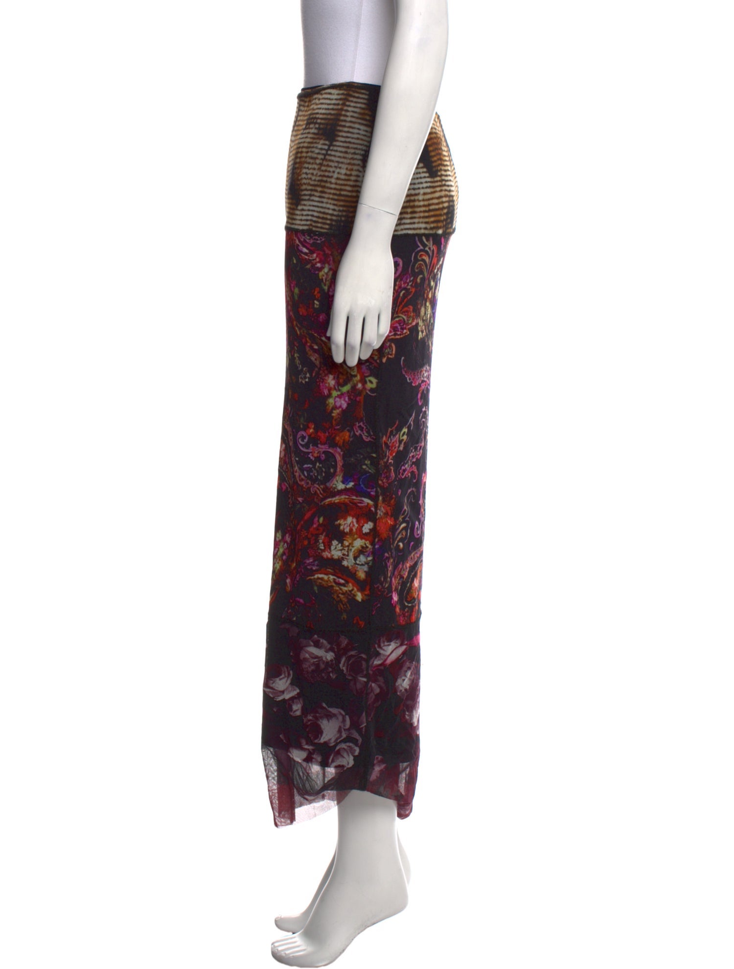 Fuzzi Printed Midi Length Skirt