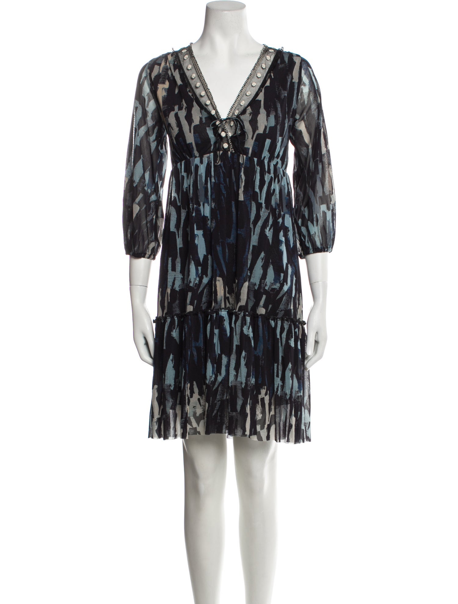 Fuzzi Printed Mini Dress