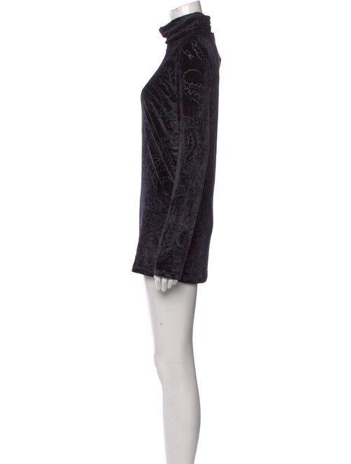 Fuzzi Printed Turtleneck Tunic