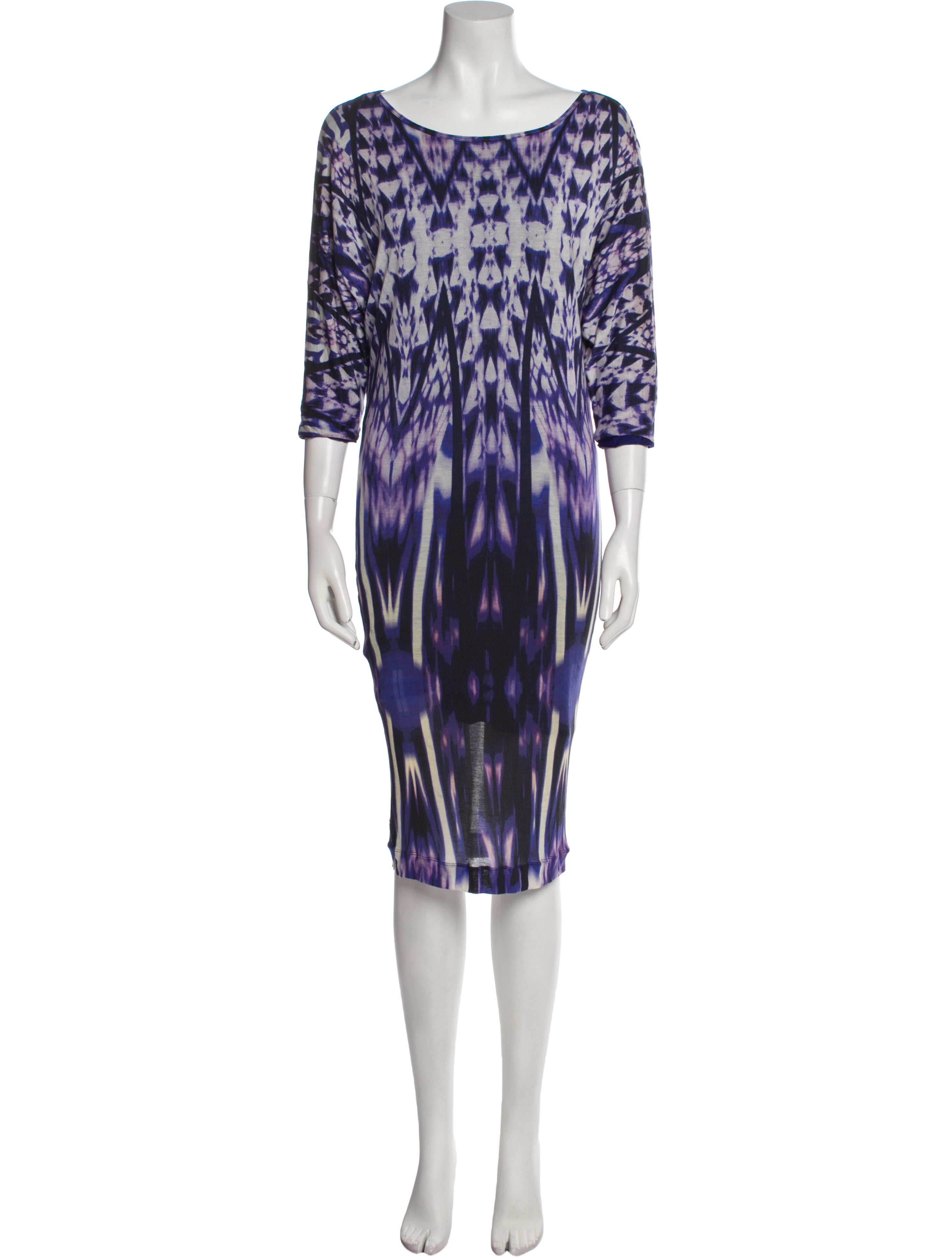 Fuzzi Printed Knee-Length Dress
