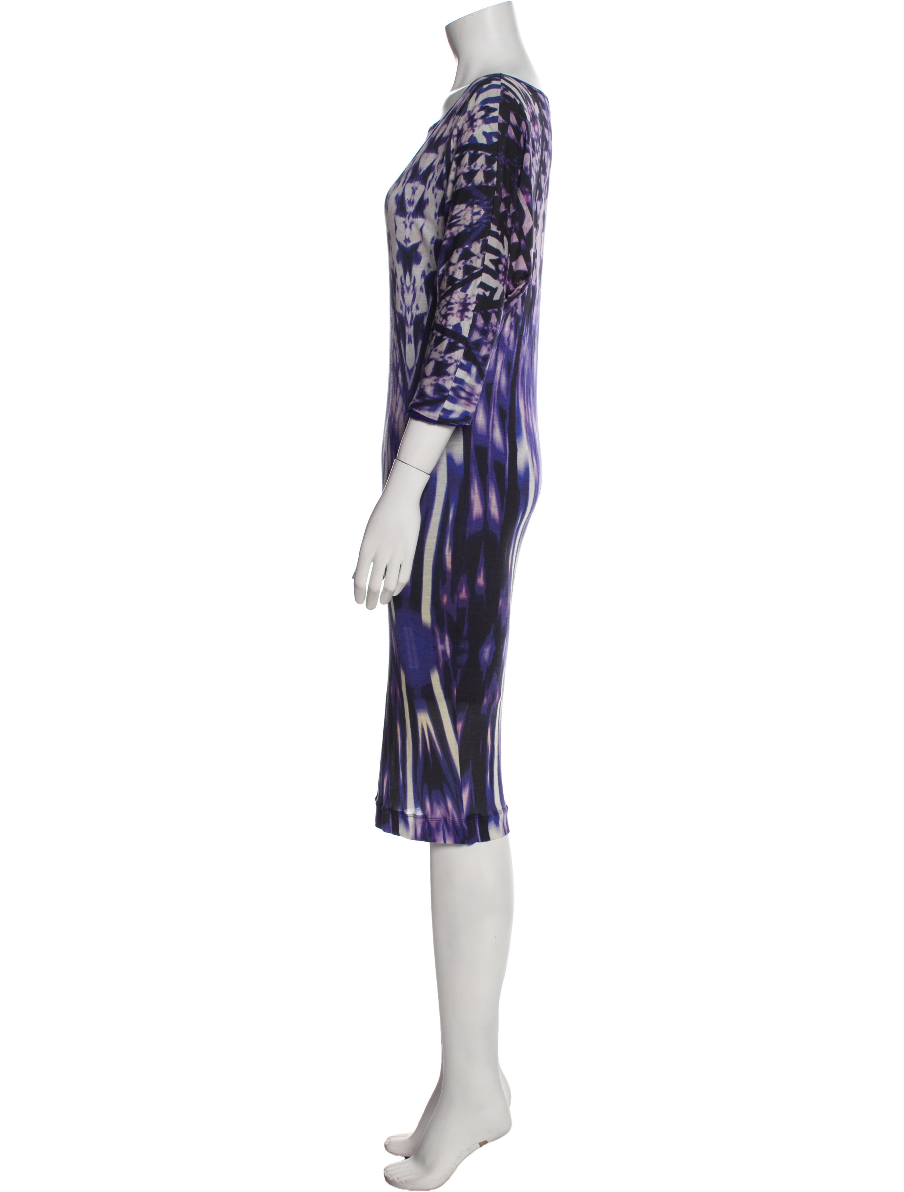 Fuzzi Printed Knee-Length Dress