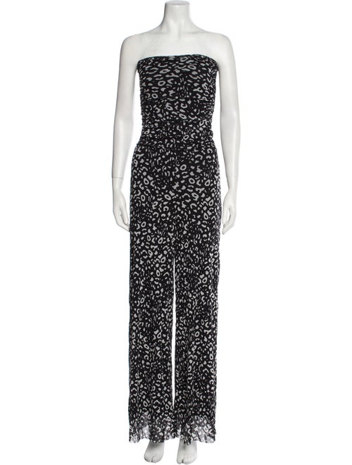 Fuzzi Printed Strapless Jumpsuit