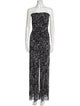 Fuzzi Printed Strapless Jumpsuit