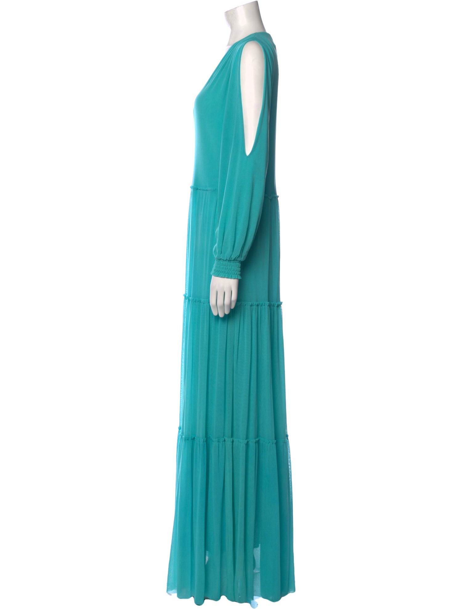 Fuzzi V-Neck Long Dress