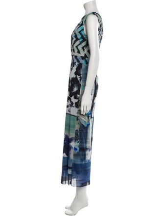 Fuzzi Printed One-Shoulder Jumpsuit