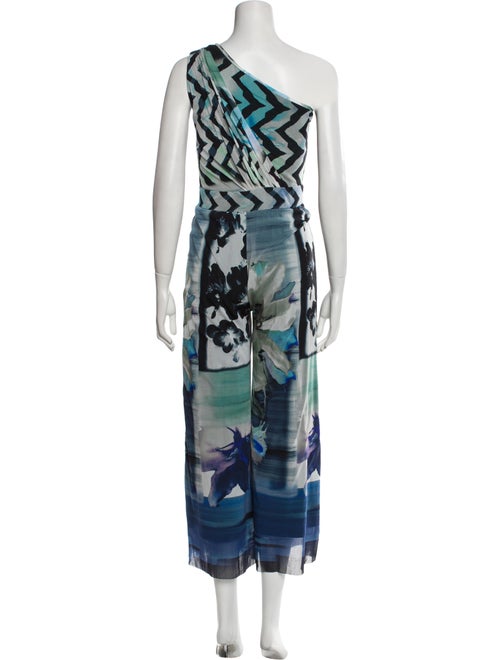 Fuzzi Printed One-Shoulder Jumpsuit