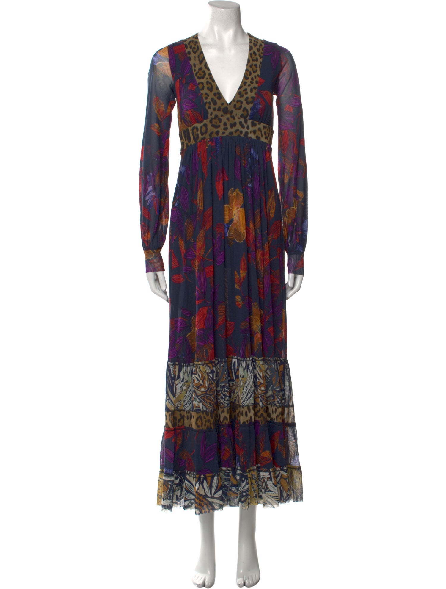 Fuzzi Nylon Long Dress