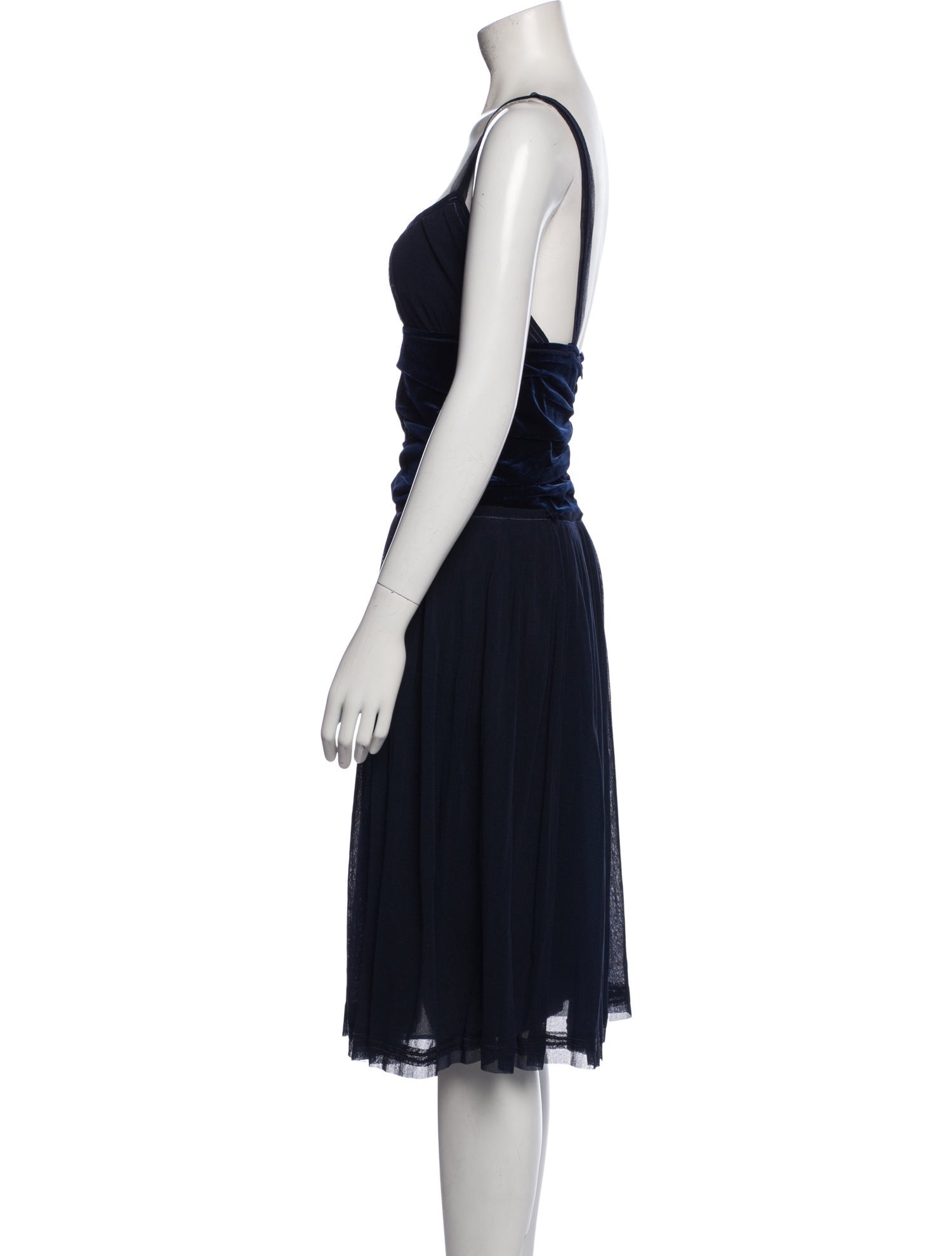 Fuzzi V-Neck Knee-Length Dress