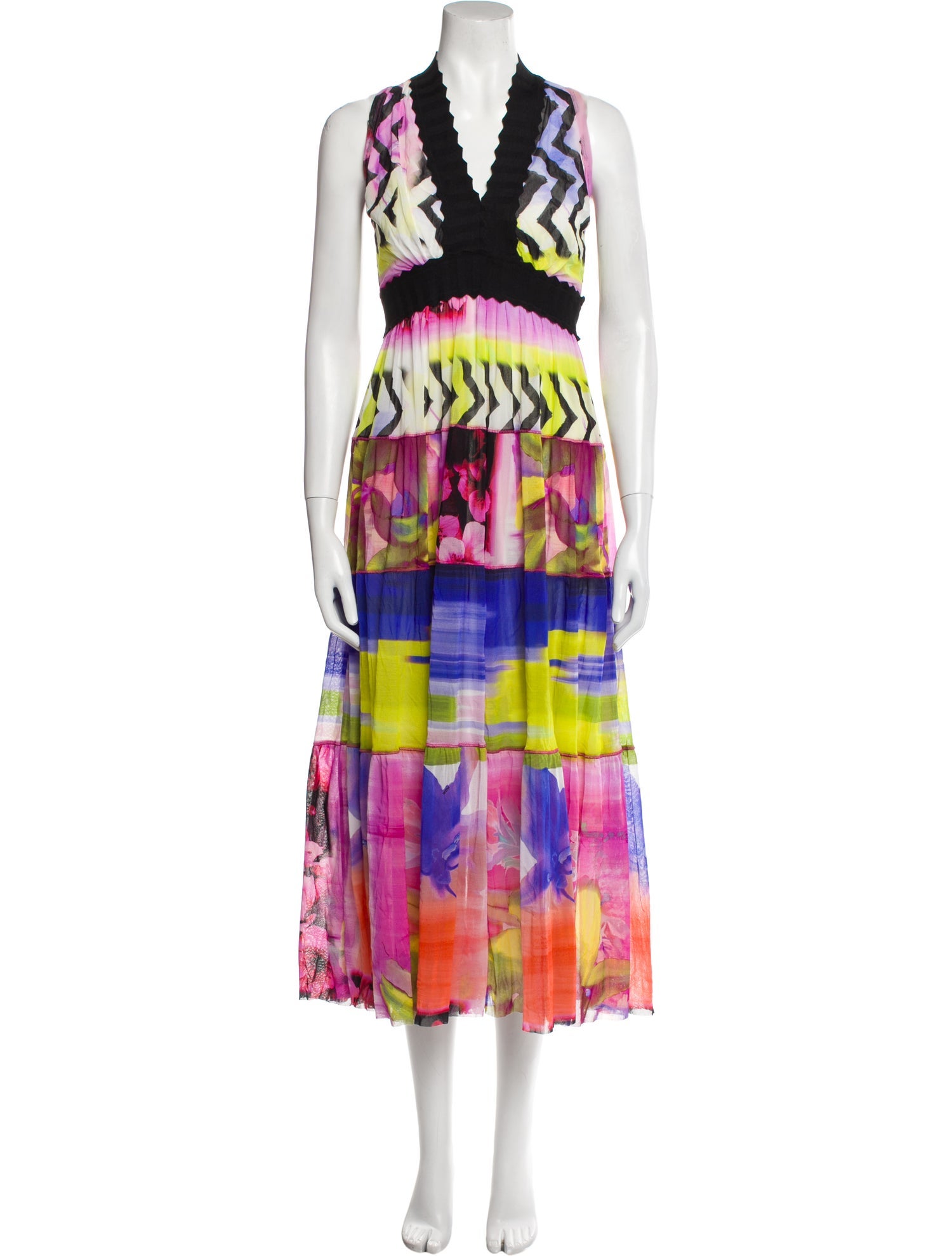Fuzzi Printed Long Dress