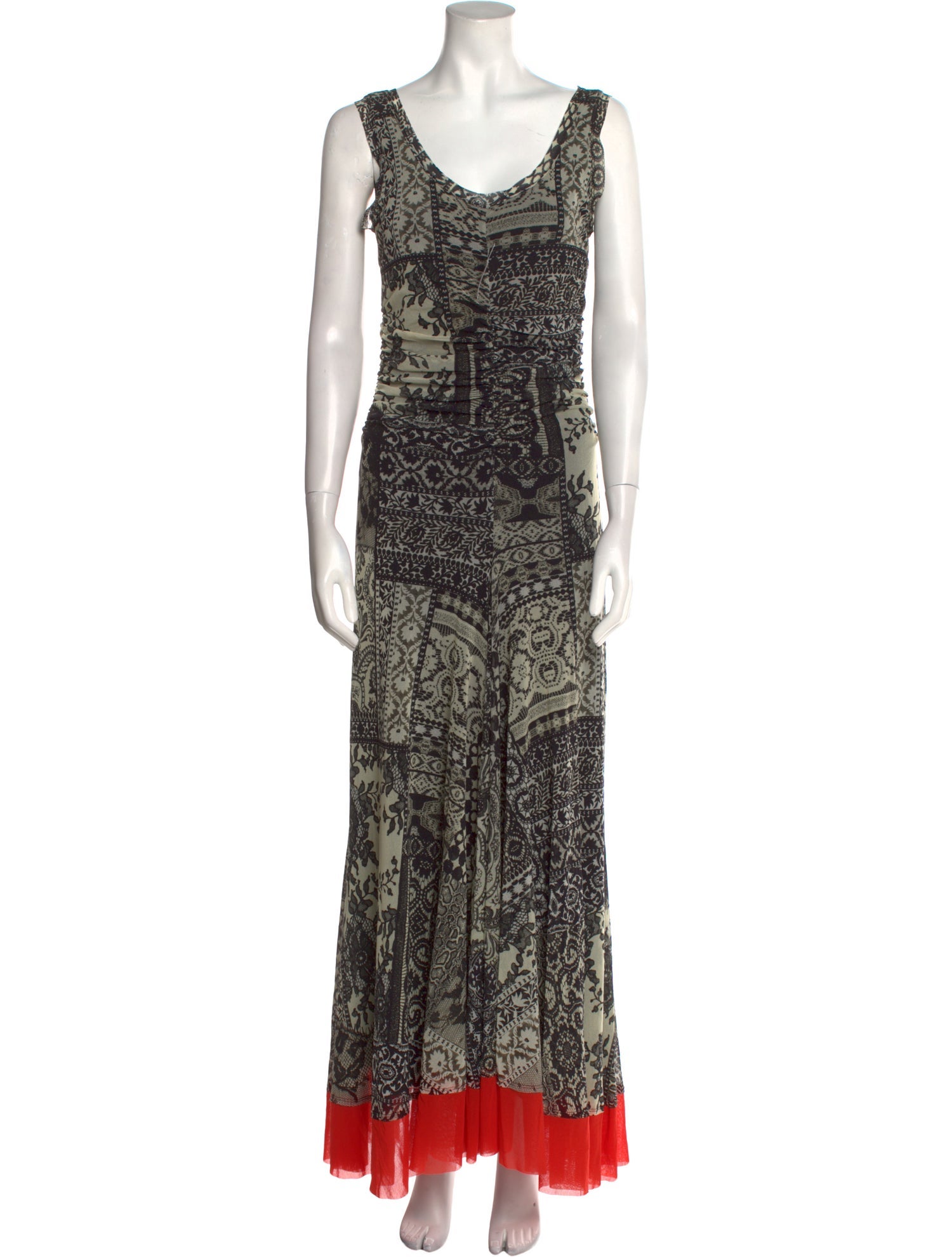 Fuzzi Printed Long Dress w/ Tags