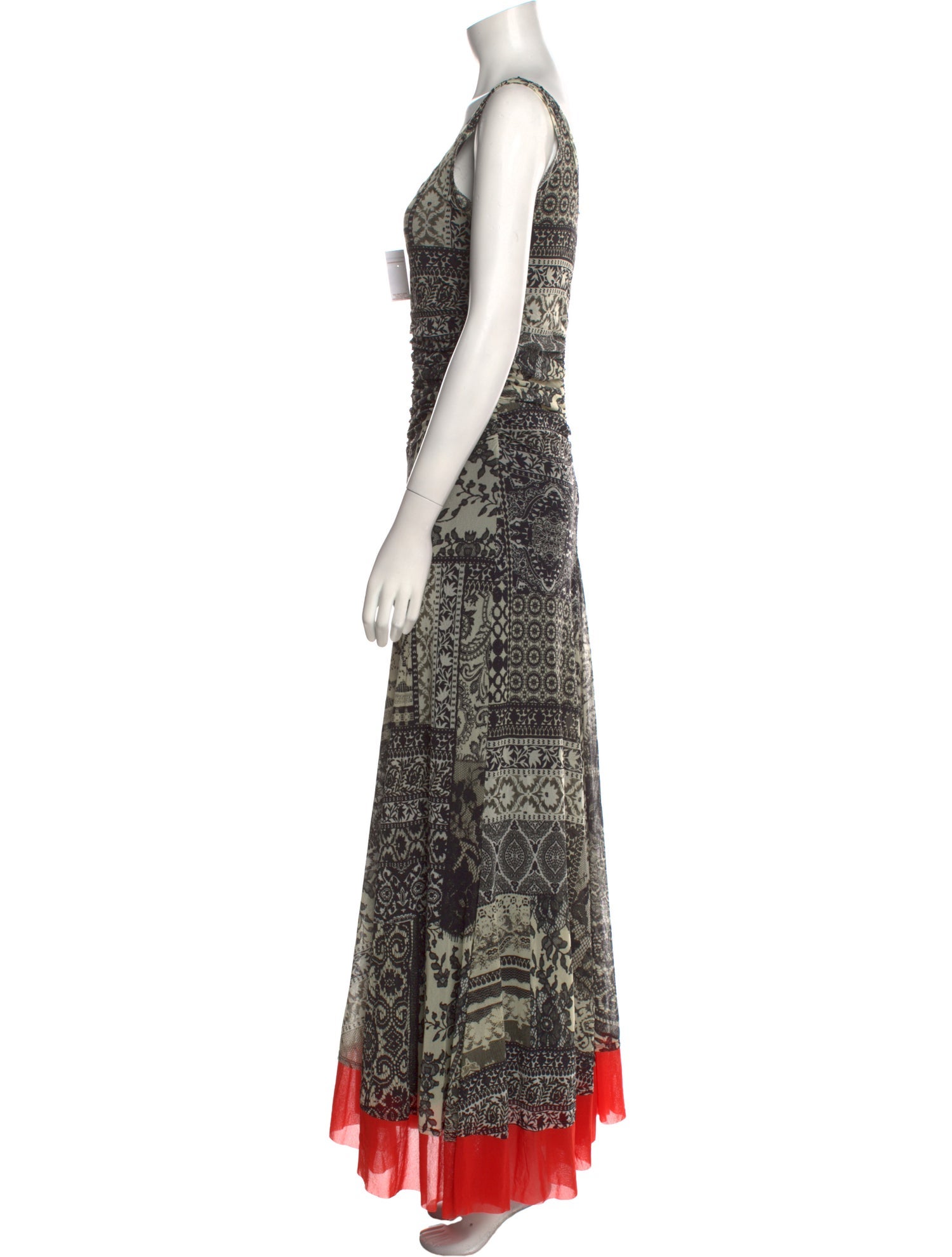 Fuzzi Printed Long Dress w/ Tags