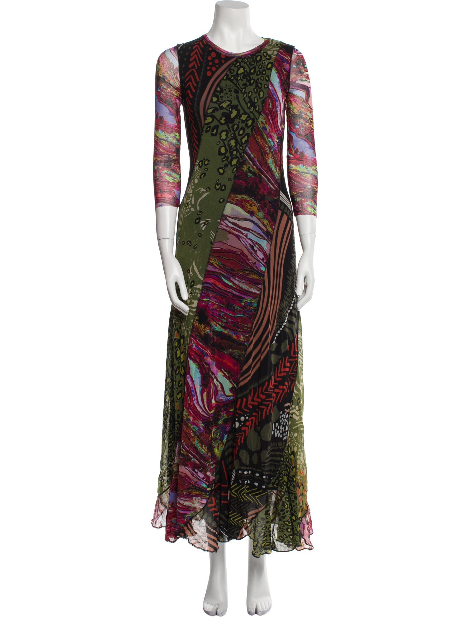 Fuzzi Printed Long Dress