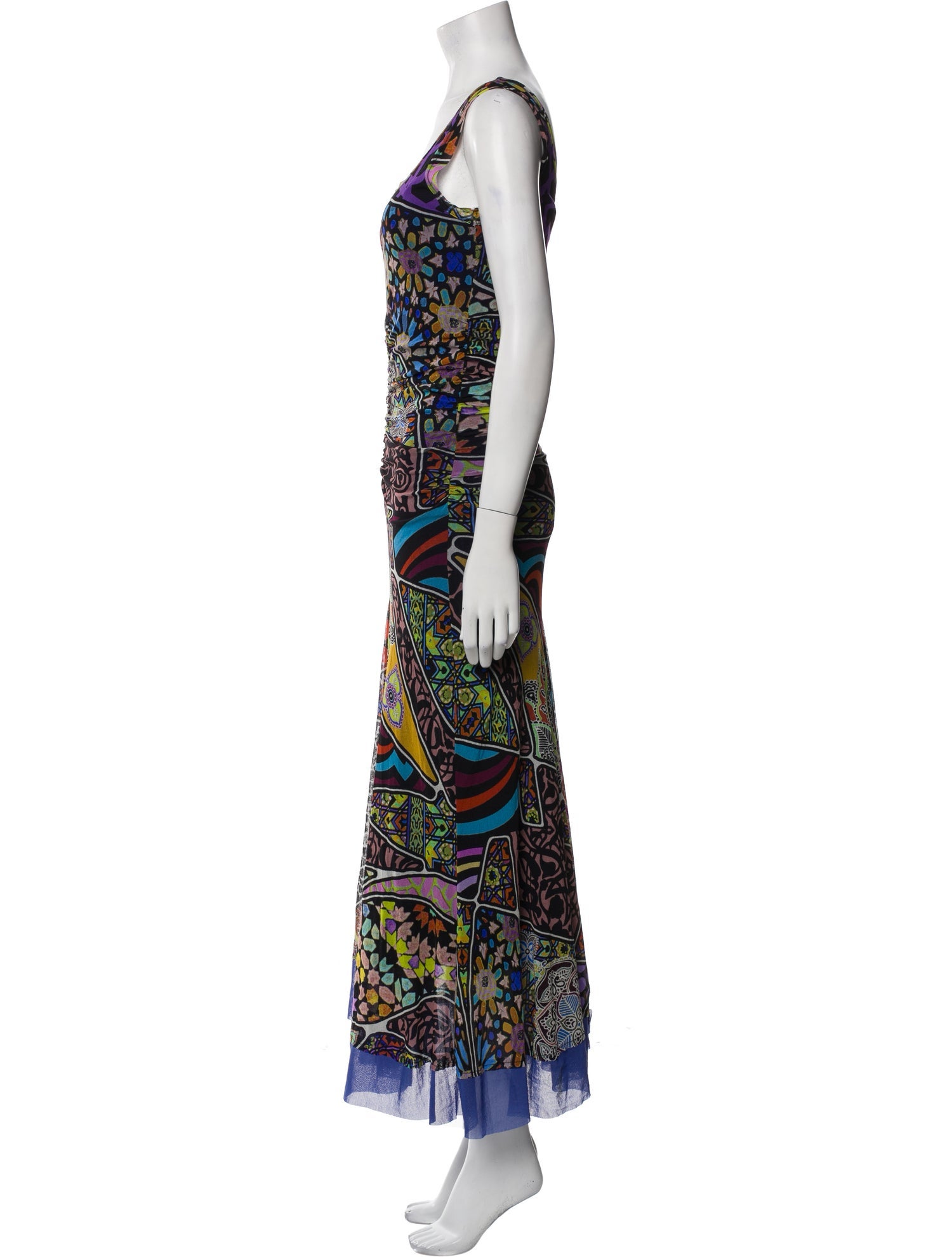 Fuzzi Printed Long Dress