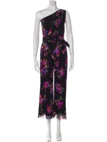 Fuzzi Jumpsuits and Rompers Nylon Floral Print Jumpsuit S