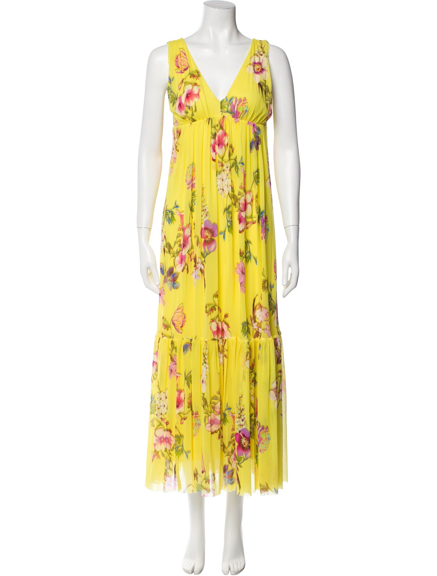Fuzzi Floral Print Long Dress