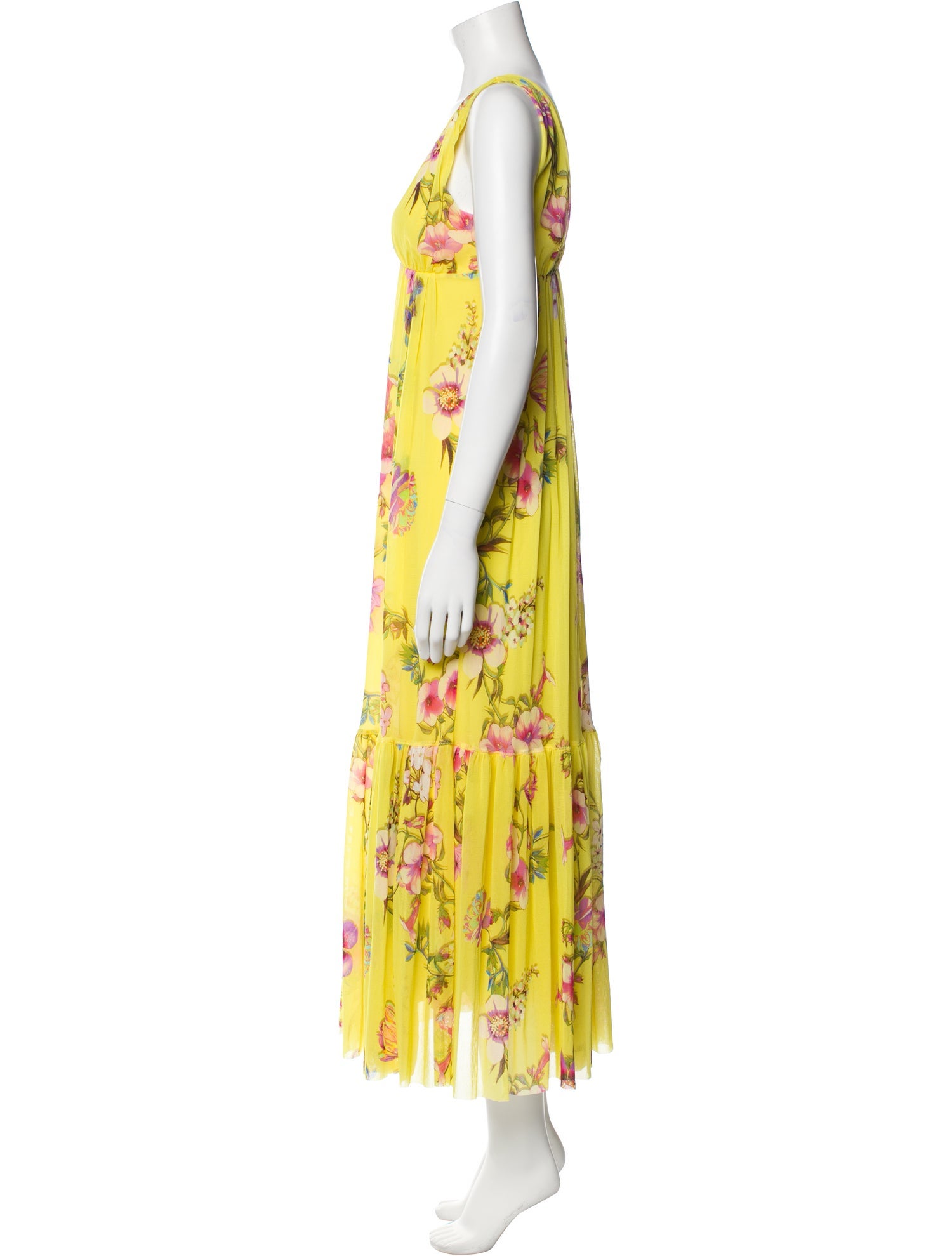 Fuzzi Floral Print Long Dress
