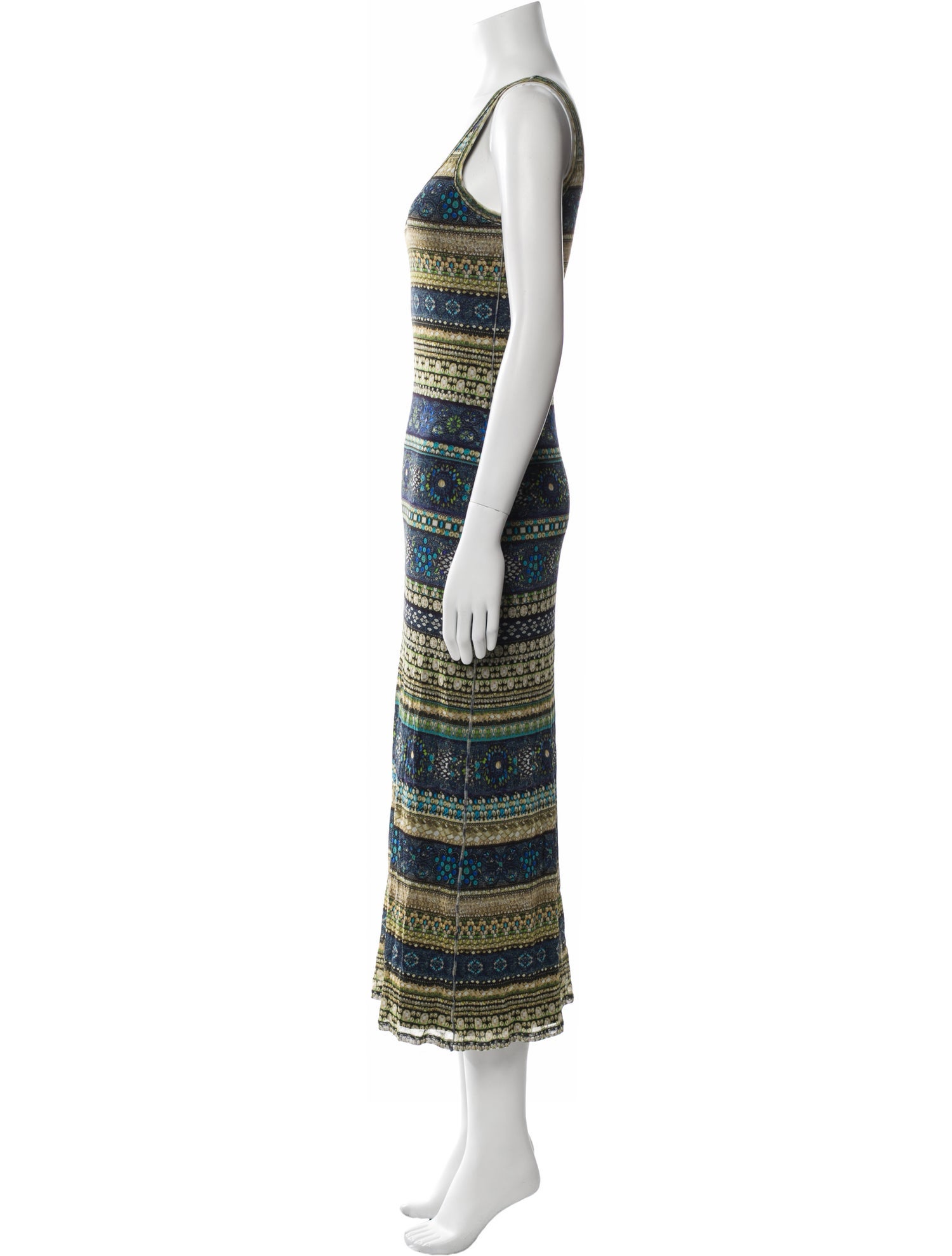 Fuzzi Nylon Long Dress