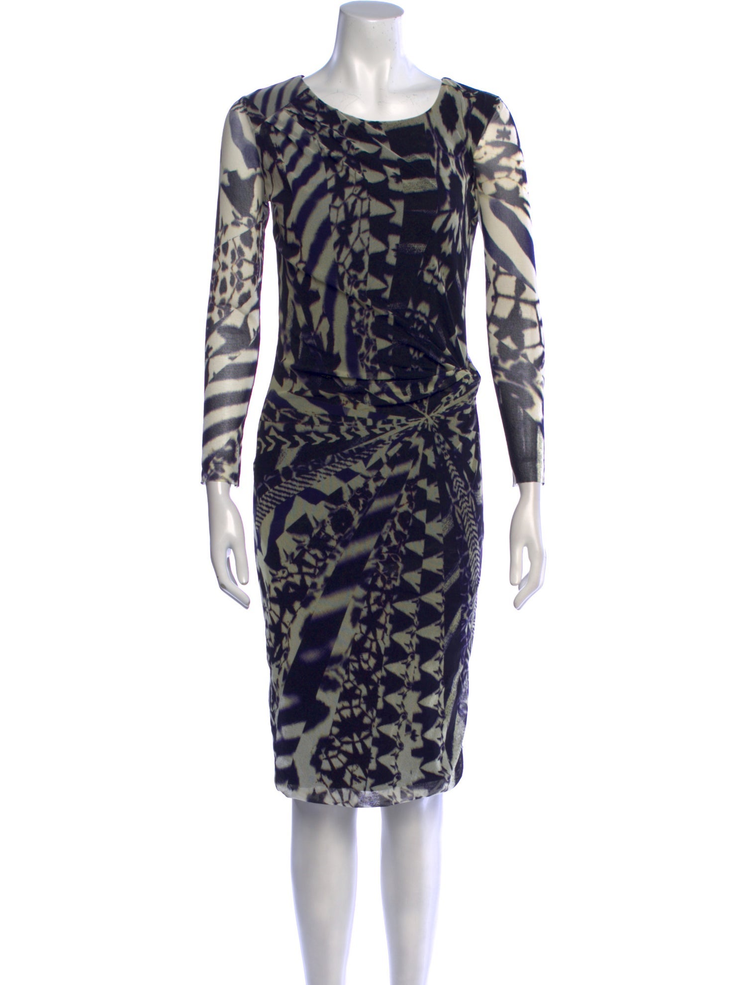 Fuzzi Animal Print Knee-Length Dress