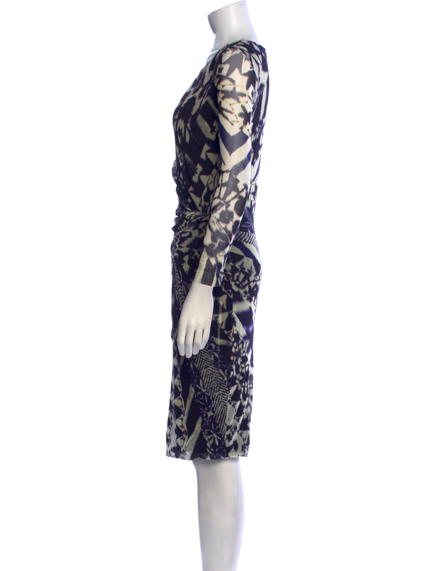 Fuzzi Animal Print Knee-Length Dress