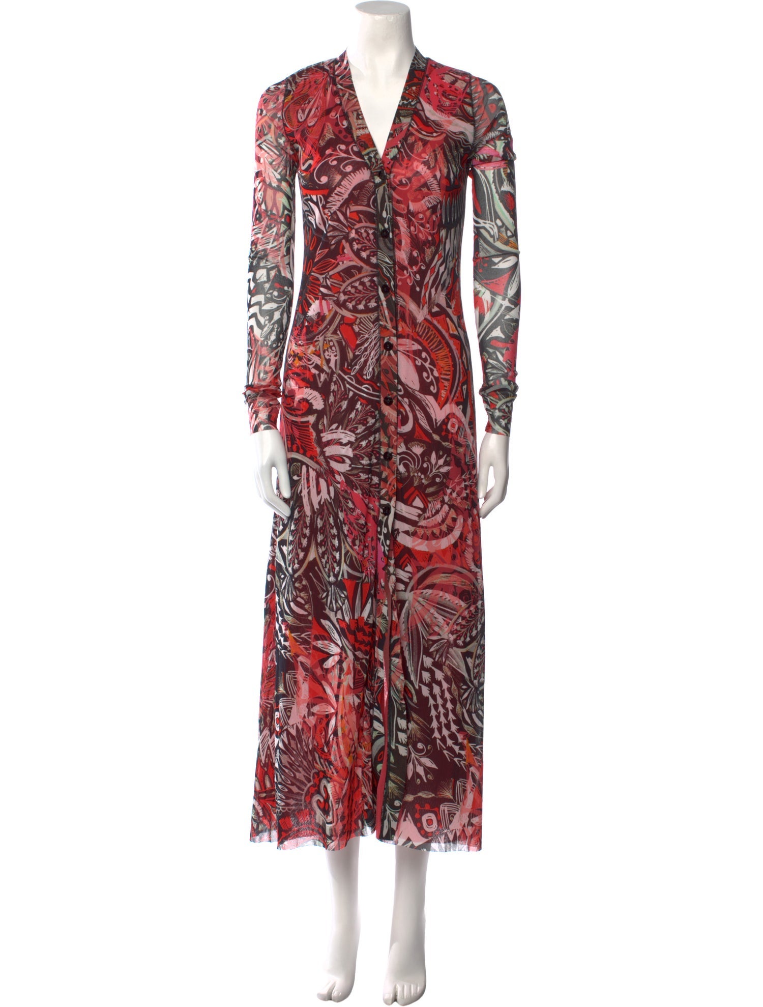 Fuzzi Printed Long Dress