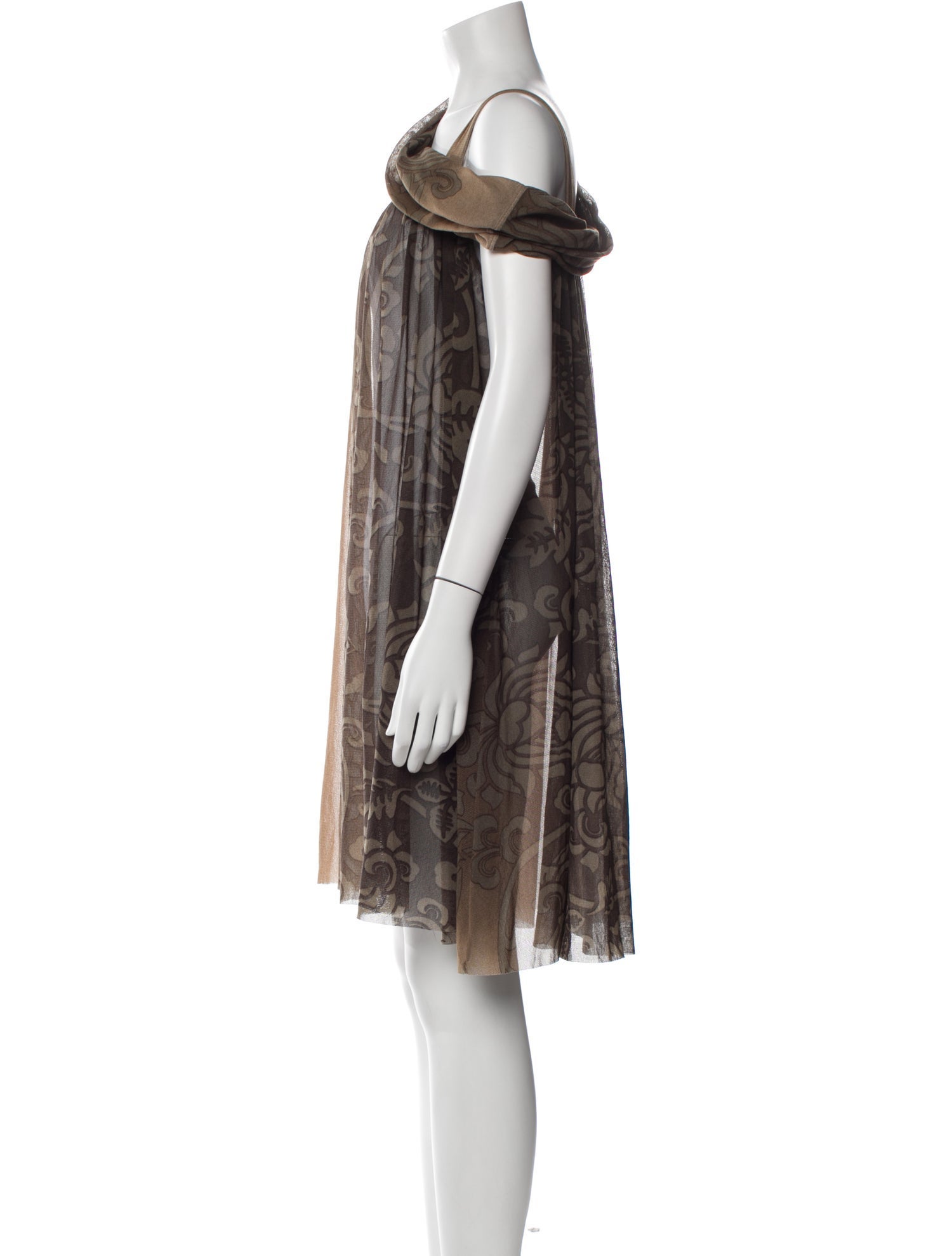 Fuzzi Printed Knee-Length Dress