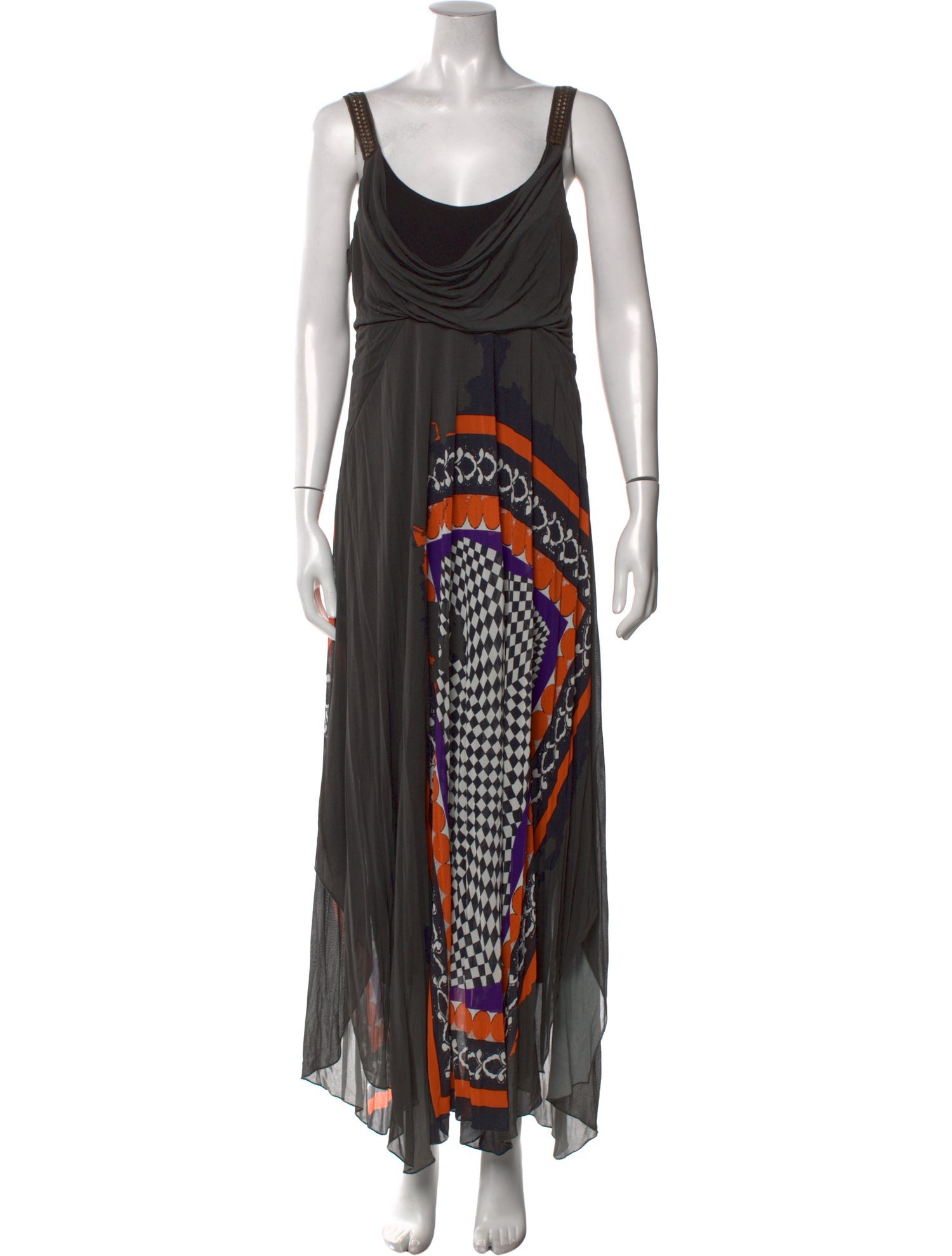 Fuzzi Printed Long Dress