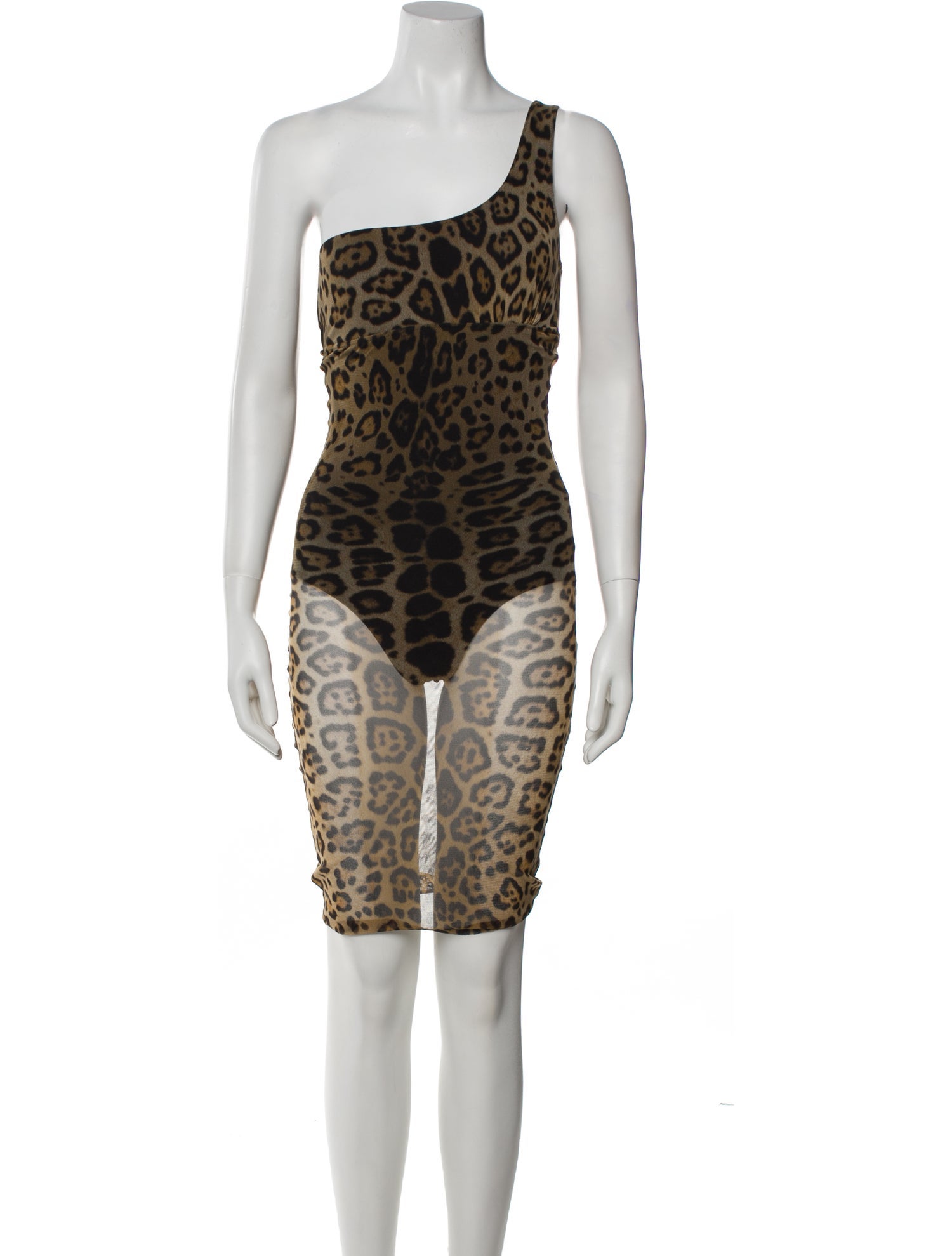 Fuzzi Animal Print Mini Dress