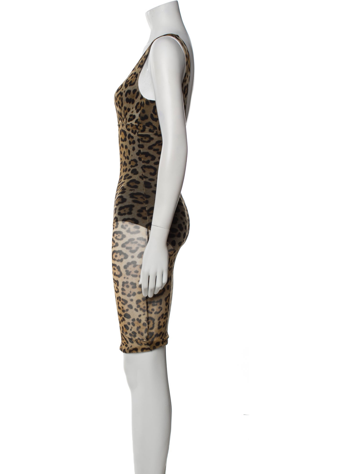 Fuzzi Animal Print Mini Dress