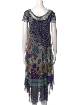 Fuzzi Mesh Midi Length Dress