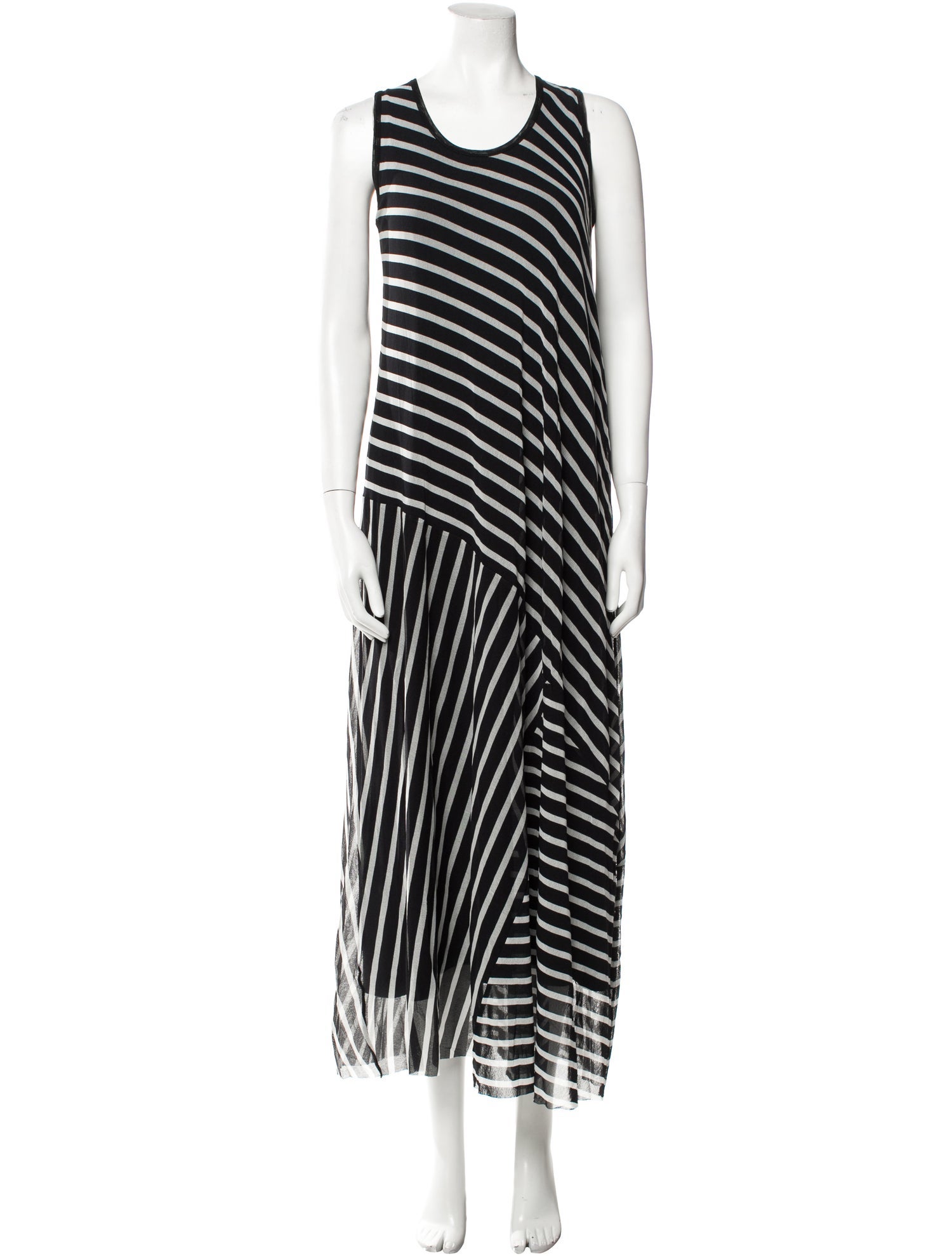 Fuzzi Striped Long Dress