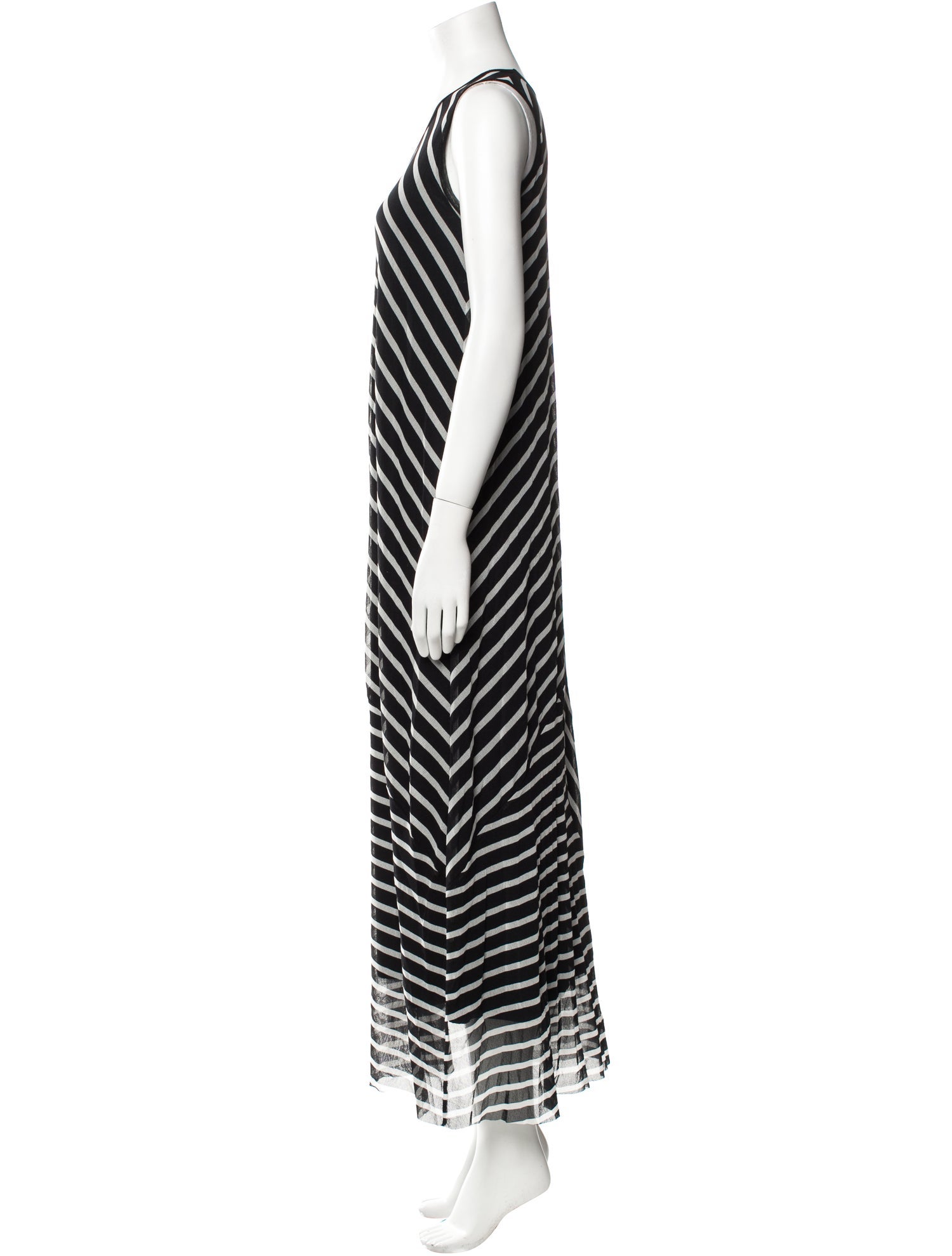 Fuzzi Striped Long Dress
