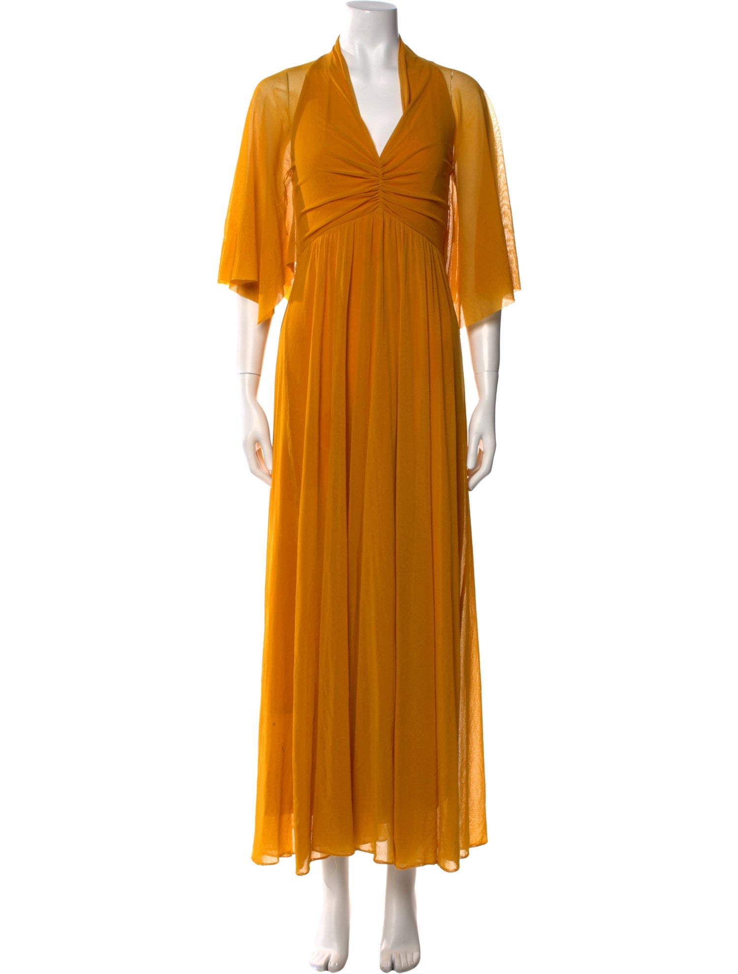 Fuzzi V-Neck Long Dress