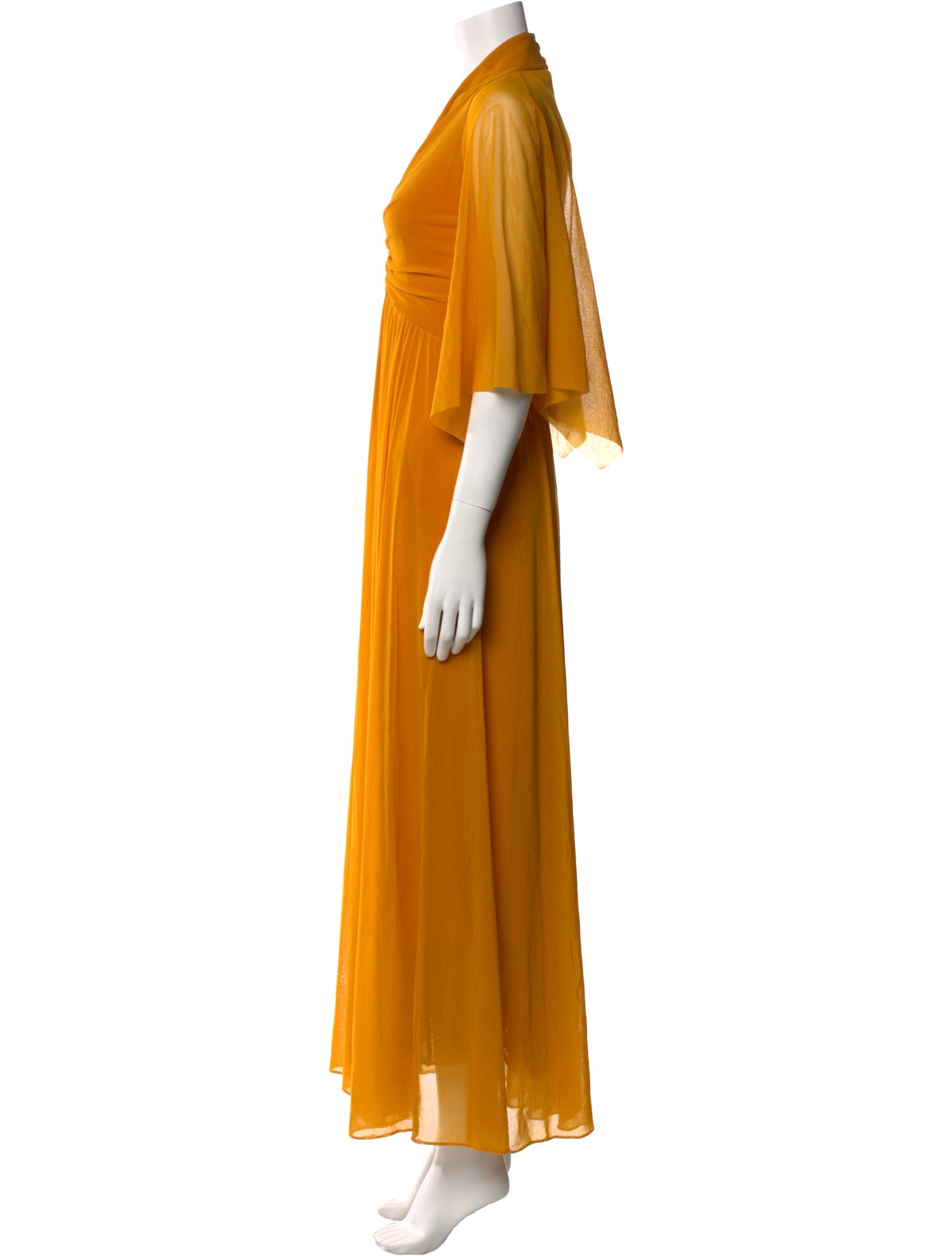 Fuzzi V-Neck Long Dress