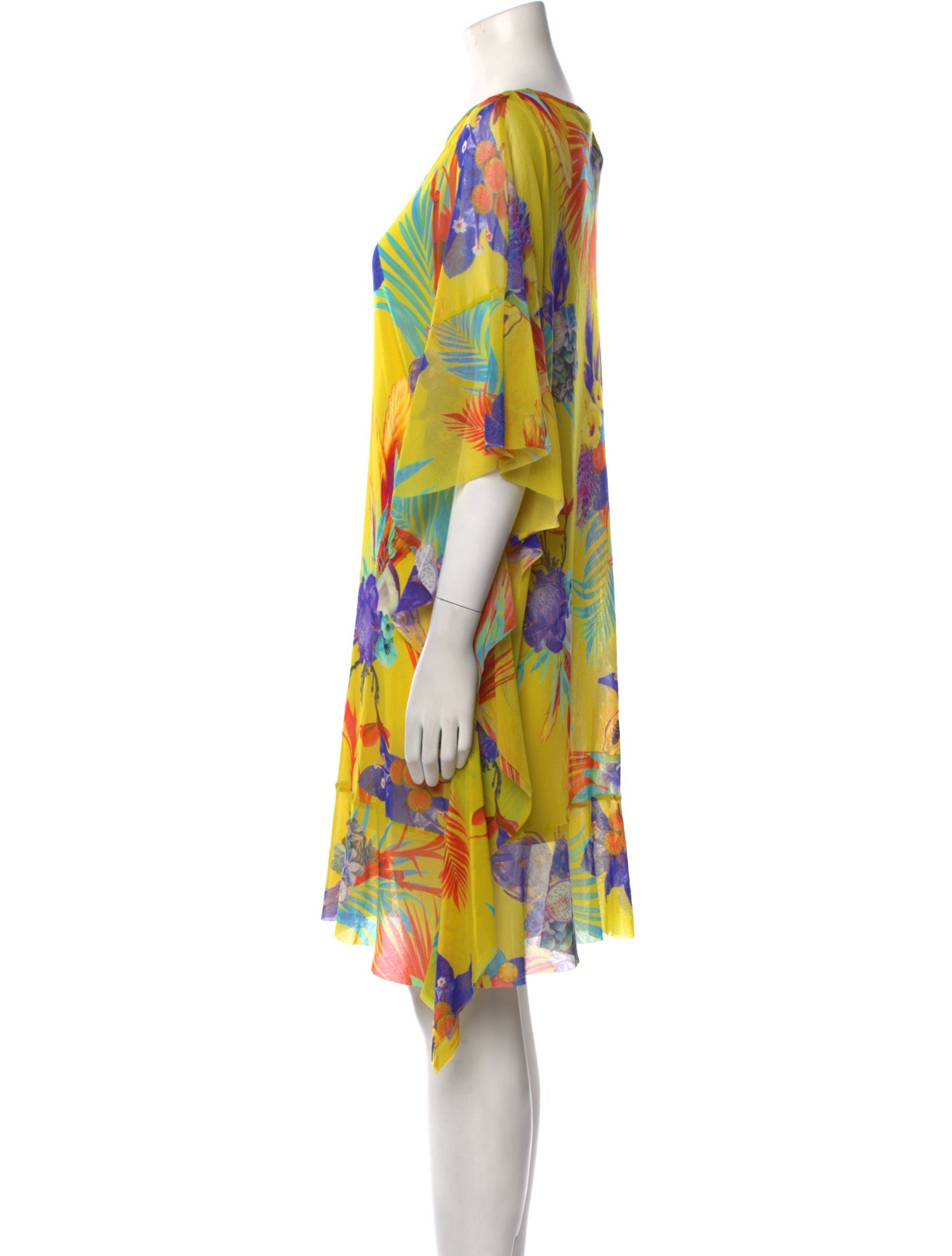 Fuzzi Floral Print Mini Dress